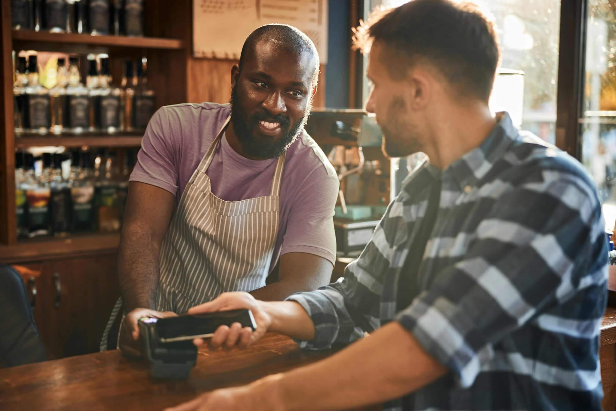 Image of a bartender